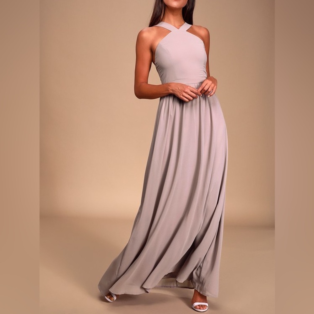 Lulus Air of Romance long Maxi dress bridesmaids formal Dress, size small